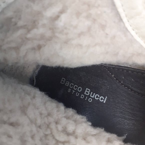 BACCO BUCCI Leather Shearling Fur lined All Season Weatherproof Lace up boot 10m - Picture 7 of 9